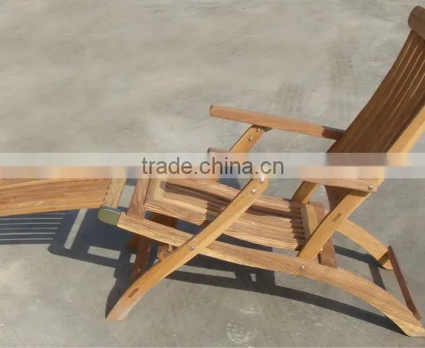 Solid Wood Beach Chair / Folding Leisure Chair photo-4