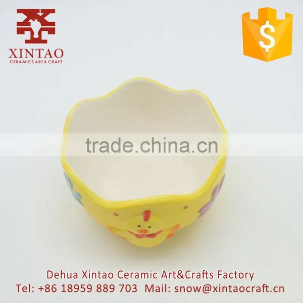 Cartoon Cock Shape Ceramic Morden Dinner Plate, China Factory Supply Kids Bowl photo-2