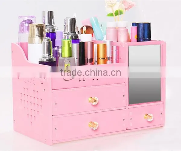 Wood Makeup Storage Organizer Box photo-4