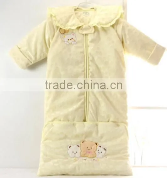 100% Cotton Anti Kicking Infant Baby Child Foot Sleeping Bag for Four Seasons photo-3