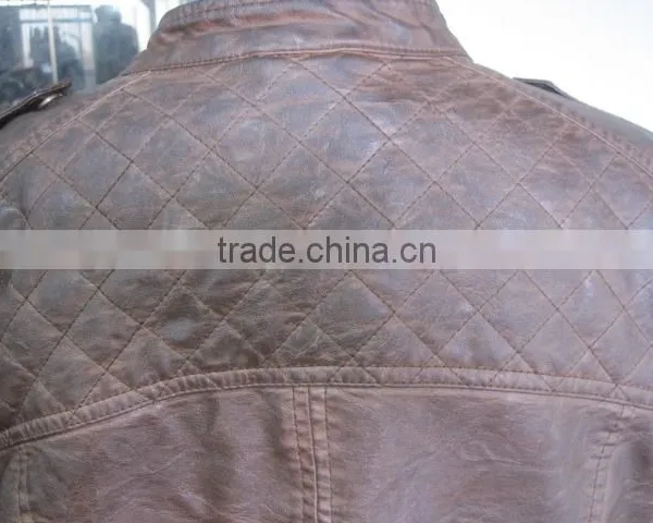Lapel Badges Leather Wear Blouses Slim PU Jackets Women's Clothing photo-4