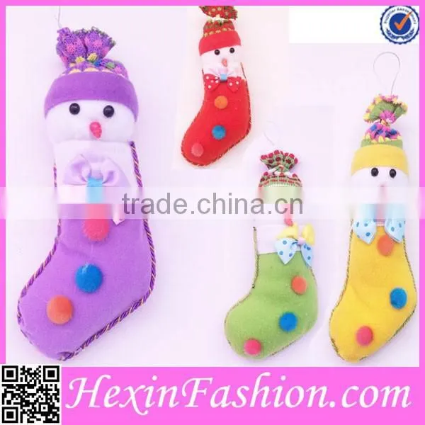 2014 New Style Best Selling Santa Snowman Christmas Stockings photo-6