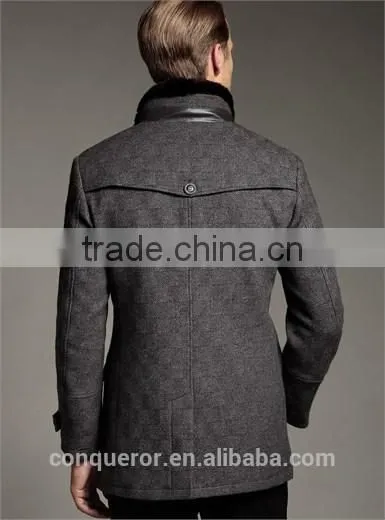 Wool High Quality Winter Warm Men Coat Made to Measure Overcoat. BCL030 photo-2