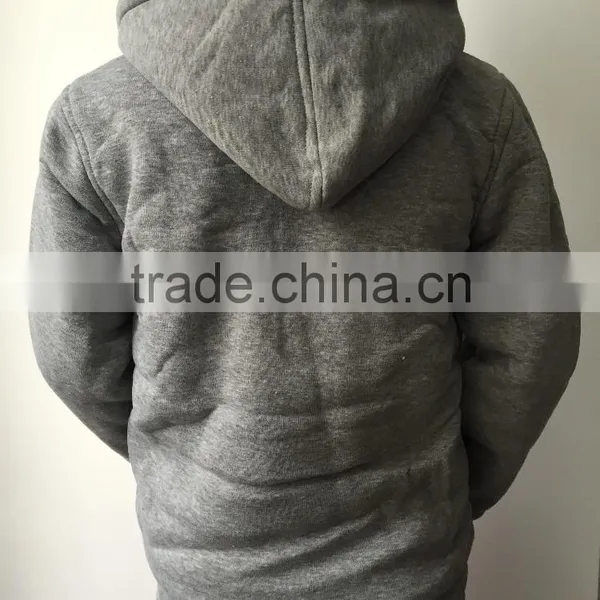 China Supplier Custom Polyester Fleece Fabric Boy Plain Jacket photo-3