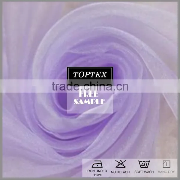 Wholesale Multicolor 100% Nylon Organza Fabric for Wedding photo-3
