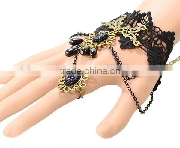 2015 Hot Selling Lace Bracelet&ring Sets Bride Wedding Jewelry Set Wholesale photo-5