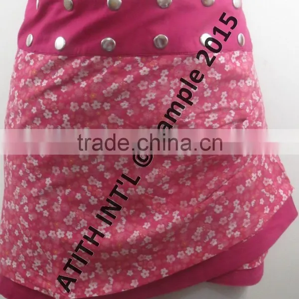 100% Cotton Ladies Printed Mini Skirt photo-5