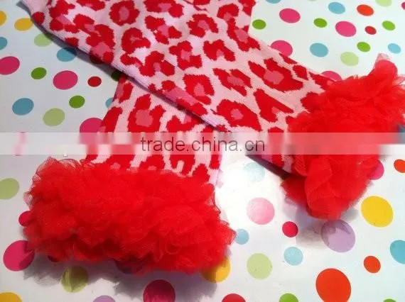 Factory Wholesale Baby Products Red Knit Baby Leg Warmers With Bow Easter Baby Products photo-6