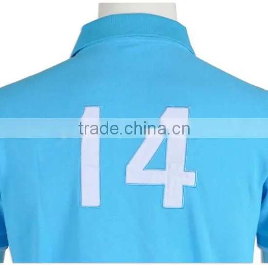 Latest Promotional Men Polo Shirts Wholesale Factory Price Low Moq Sky Blue photo-6