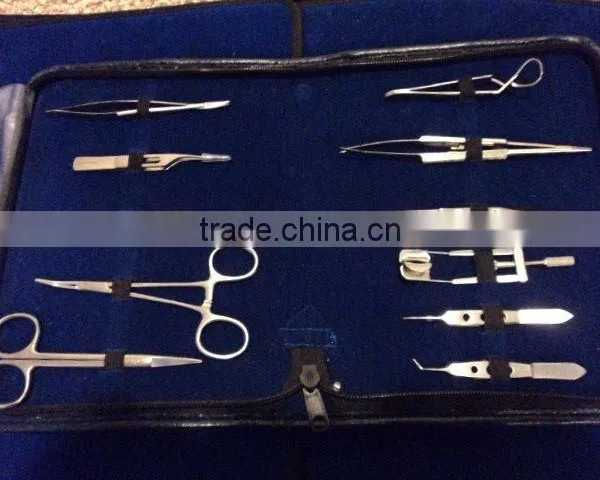 Ophthalmic Eye Surgery Instruments Set, Scissors, Forceps, Tweezers
