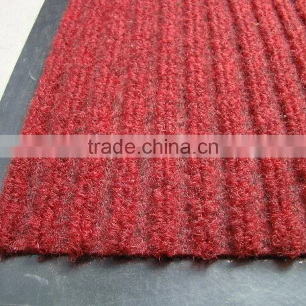 Polyester Ribbed Carpet With Protective Film Stripe Carpet With Plastic Film photo-6