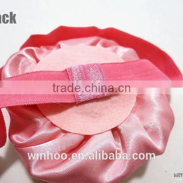 2015 Hottest Elastic Peony Flower Hairband, Satin Flower With Bead photo-5