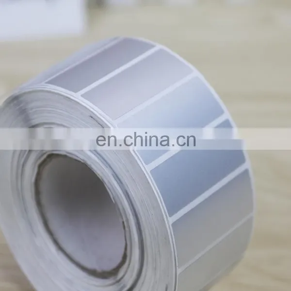 Custom Adhesive Dumb Silver Lable/brushed Silver PVC Self-adhesive Stickers Printing photo-3