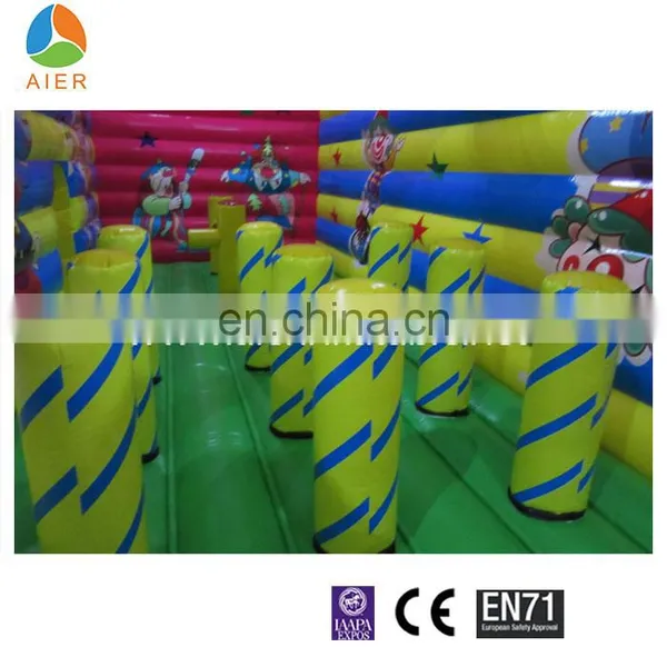 Clown Obstacle Course Equipment Inflatable Obstacle Combo Course for Playground photo-3