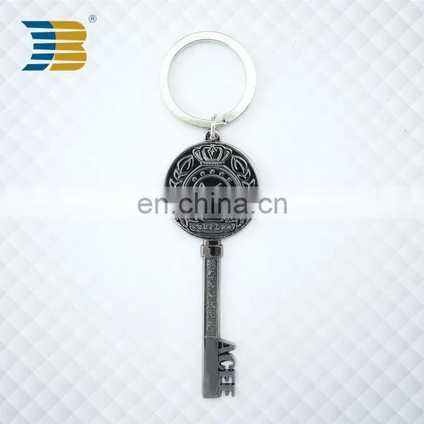 Key Shaped 3d Metal Keychain photo-3