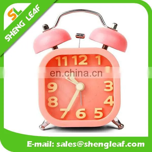 Fashion Creative Cute Lazy Alarm Clock Mute Night-light Children Small Alarm Clock photo-2