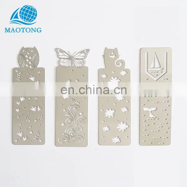 Promotion China Manufacturer Cheap Custom Metal Gifts Stainless Steel Bookmarks for Books photo-2