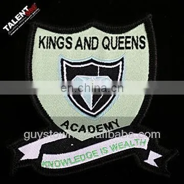 Wholesale Custom Private Woven Embroidery School Uniform Logo Name Badge photo-2