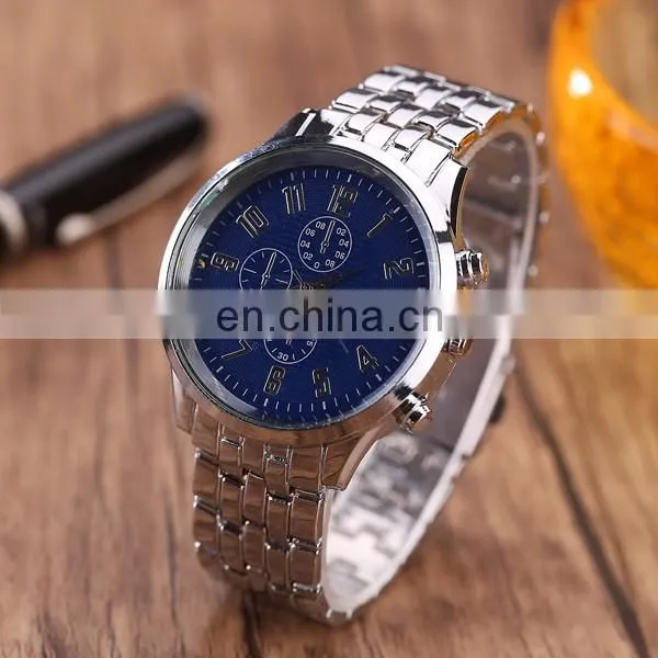 Wholesale Factory Stainless Steel Watch Silver Quartz Watch photo-2