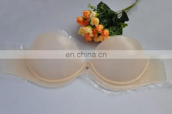 Self Adhesive Invisible One Piece Silicone Bra Free Bra for Wholesale