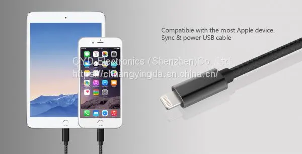 Best Wisdom Nylon Braided Alloy Metal Cable for IPhone and IPad photo-5