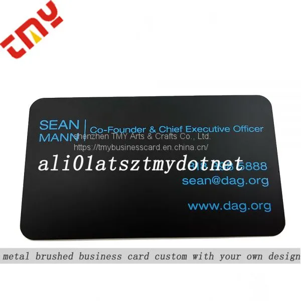 Custom Blank Metal Credit Cards,Black Metal Business Card Printing photo-2