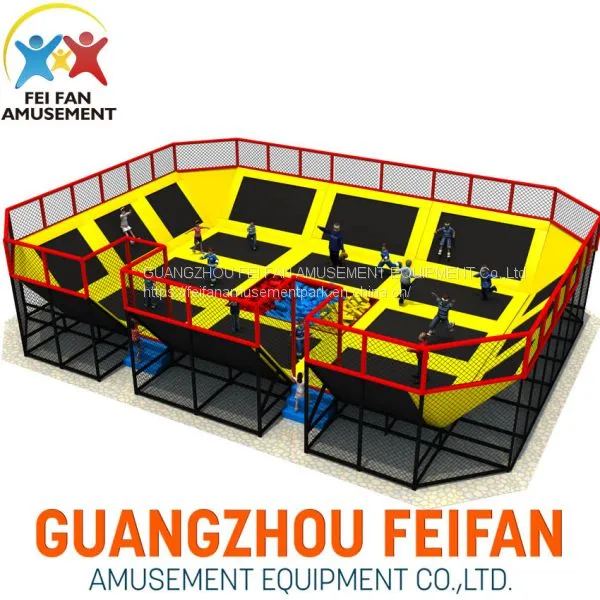 Large Safety Net Indoor House Trampoline Park Prices for Kid photo-2