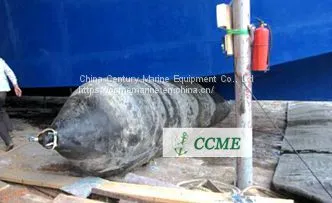 Marine pneumatic rubber airbag for launching and lifting