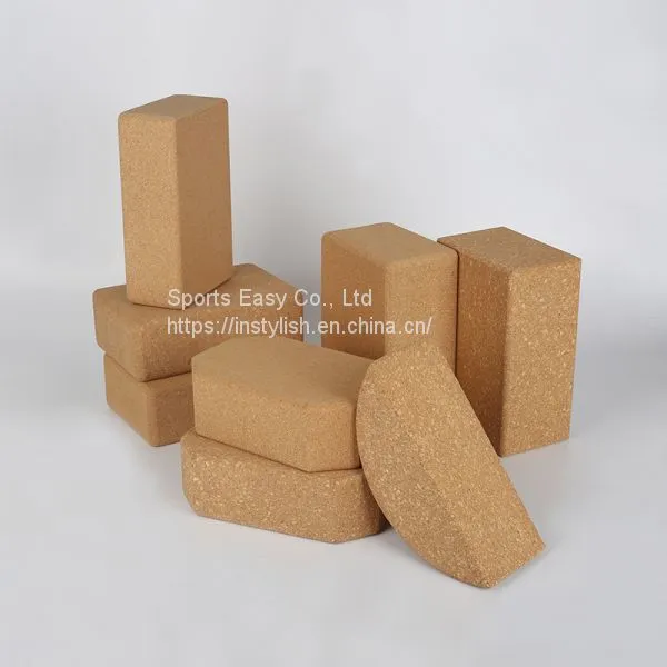 Wooden Cork Yoga Block Custom Print Natural Color Yoga Brick photo-4