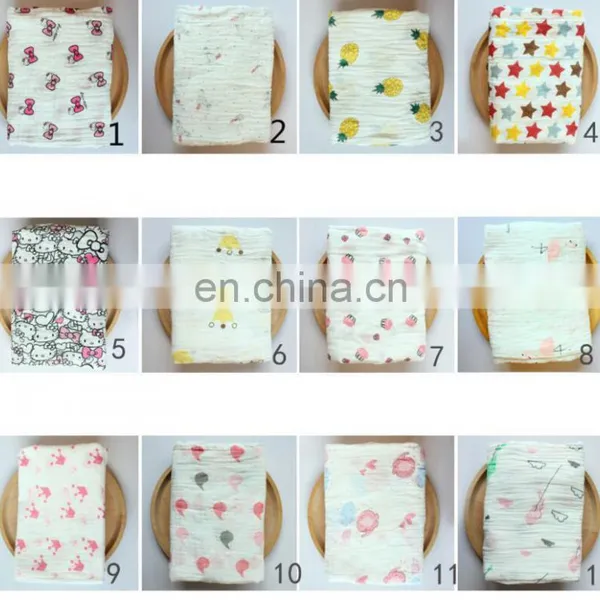 Muslin Cotton Blanket Unicorn Mermaid Dinosaur Lemon Baby Swaddle Cute Blankets 115*115cm Printed Flower photo-3