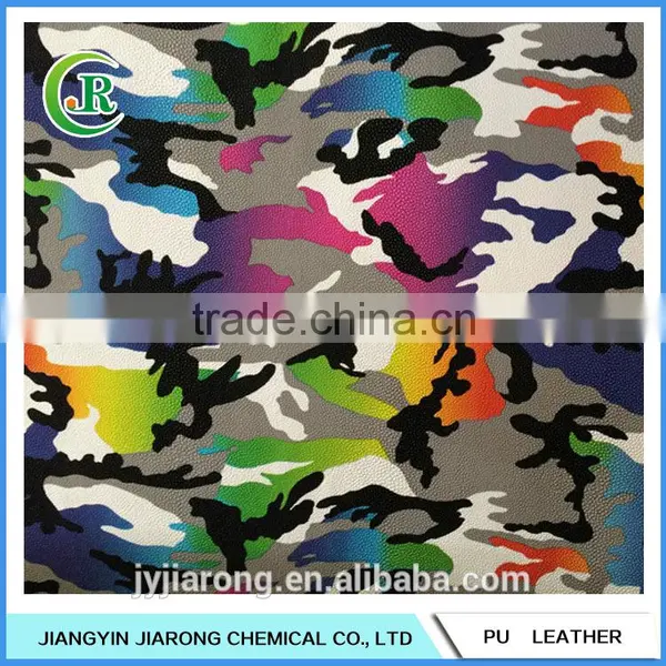 PVC Camouflage Leather Material for Bag photo-4