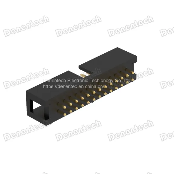 Denentech 2.54mm H9.0 W8.80 Dual Row Straight DIP Box Header photo-3
