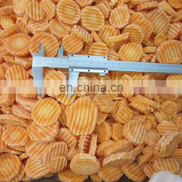 BRC A DIA 30-50mm Crincle Cut Straight Cut Carrot Coin IQF Frozen Slices Carrot From Sinocharm photo-4
