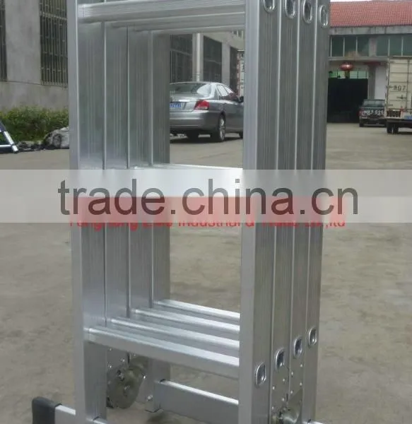 Multi-Purpose Ladder With Utility Shelf and Scaffold Plates photo-6