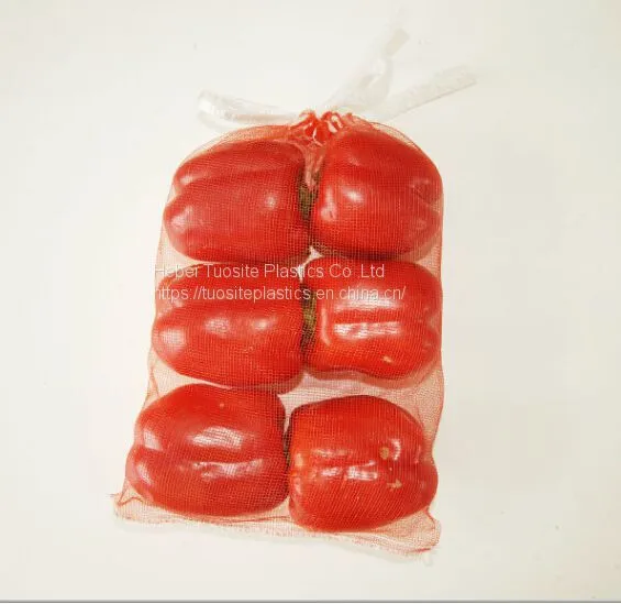 100% Virgin Polyethylene Mono Tubular Mesh Bag for Packing Vegetable Potato Mesh Sack photo-2