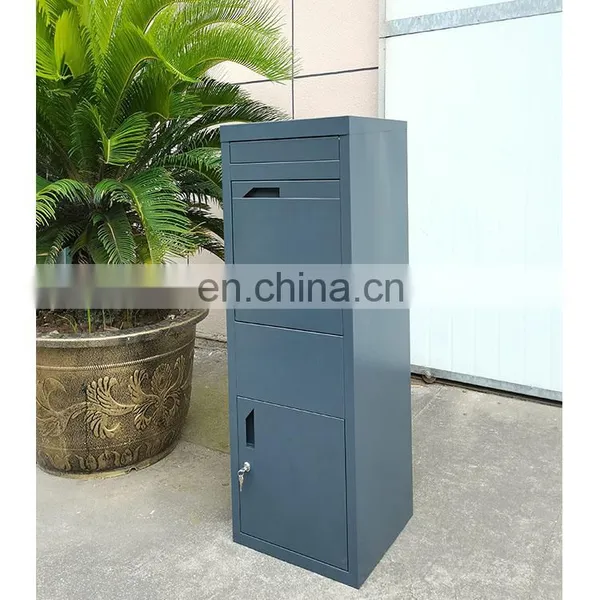 Large Package Waterproof Outside Metal Steel Letter Mail Mailbox Post Wall Mount Outdoor Smart Parcel Delivery Drop Box photo-3
