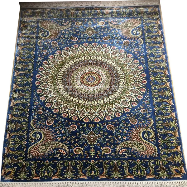 2x3ft High Density Handmade Silk Persian Rug photo-3