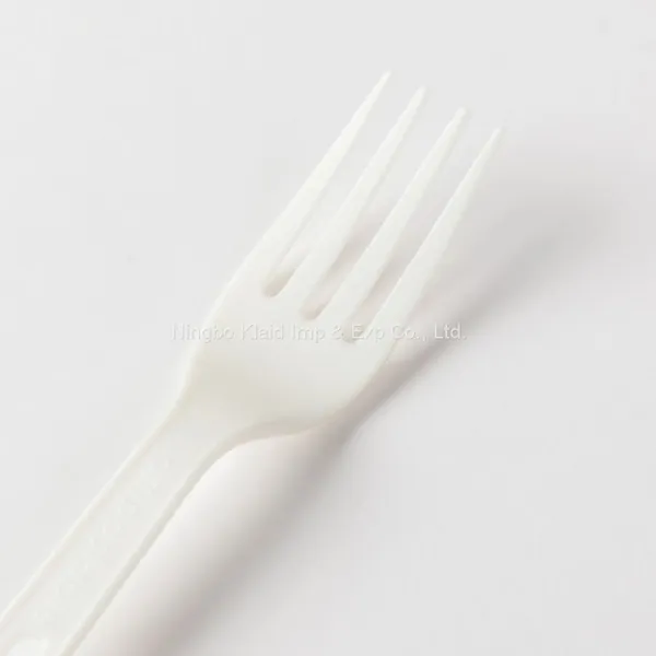 CPLA Plastic 100% Biodegradable Cutlery Compostable Bio-Based Degradable Knife Spoon Fork Cutlery(1000/Case) photo-3