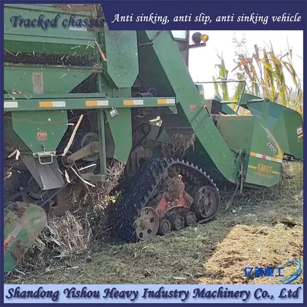 Corn Combine Harvester Modified Track Chassis Anti Sinking Vehicle photo-3