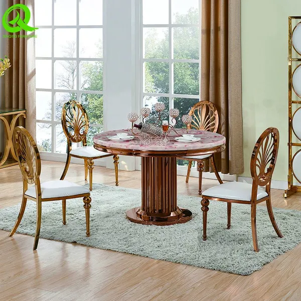 High Quality Stainless Steel Dining Table Modern Stainless Steel Dining Table For Wedding