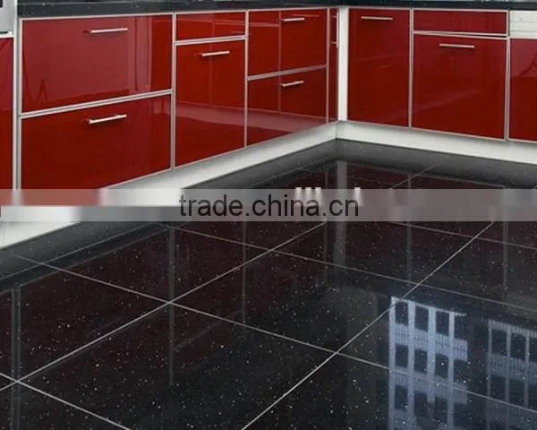 Flooring Polished Mongolian Living Room Cheap Black Galaxy Granite Tile photo-3