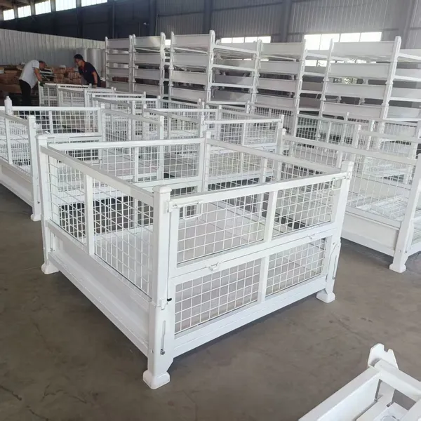 Steel Turnover Box Manufacturer Wholesale, Stackable and Foldable Grid Box Material From the Source Factory photo-3