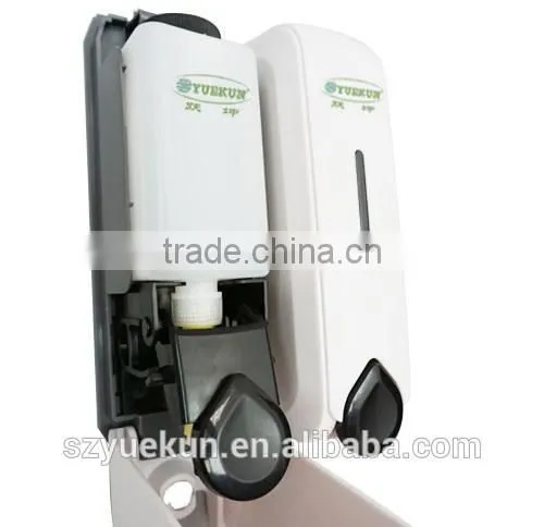 2*350ML Bathroom Double Hand Soap Dispenser/ABS Plastic Durable Manual Liquid Shampoo Shower Dispenser YK1051 photo-3