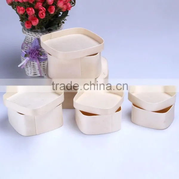 Cheap Chocolate Box Lunch Box Wooden Box Poplar Bark Packing Quality Choice photo-4