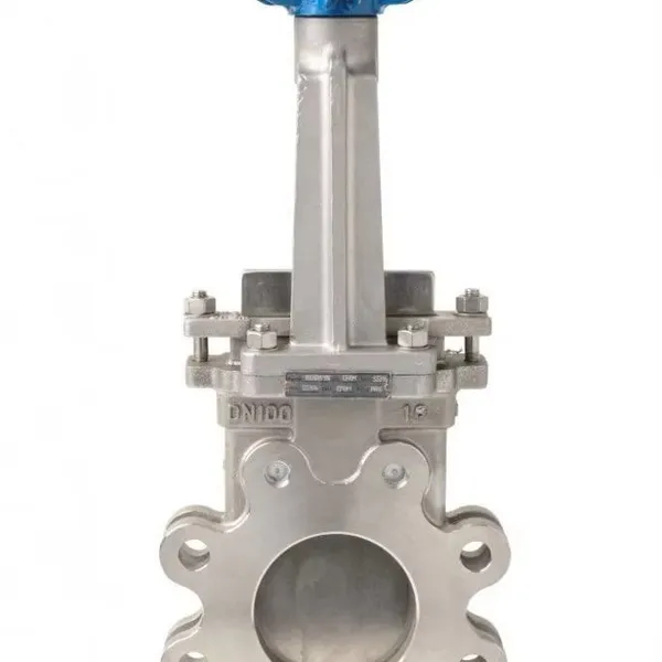 JIS ASME ANSI DN50-DN1200 4in 6in CF8 Knife Gate Valve With Double Action Pneumatic Actuator for Slurry Use photo-4