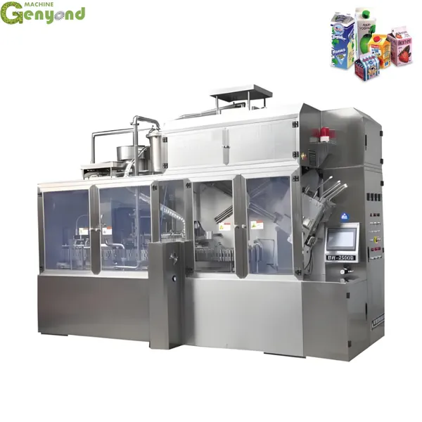 Fully Automatic Yogurt Filling and Sealing Machine Milk Gable Top Carton Packing Machine photo-4