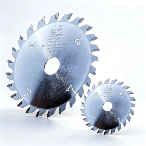 Conical Scoring Saw Blade 150mm 30T TCG 75Cr1 Chrome Coated for Composite Board MDF - AOMJNG photo-2