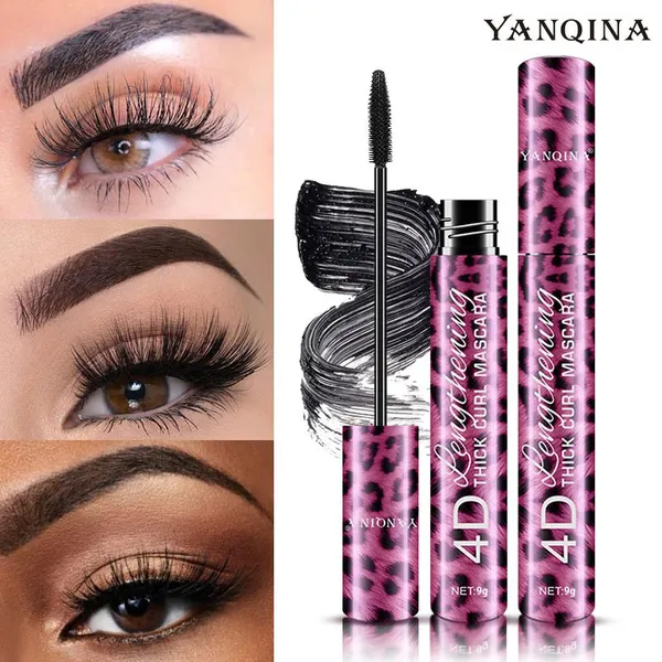 YANQINA Leopard Print Eyeliner & Mascara 2-in-1 Set Waterproof, Smudge-Proof Mascara Makeup WhatsApp +86-13359210945 photo-4
