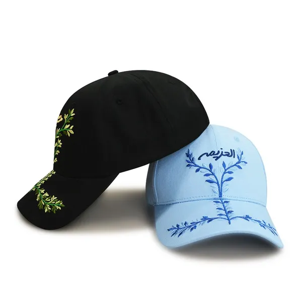 Two Tone Embroidered Baseball Cap Soft Cotton Breathable Adjustable Buckle Unisex Outdoor Daily Hat OEM Custom