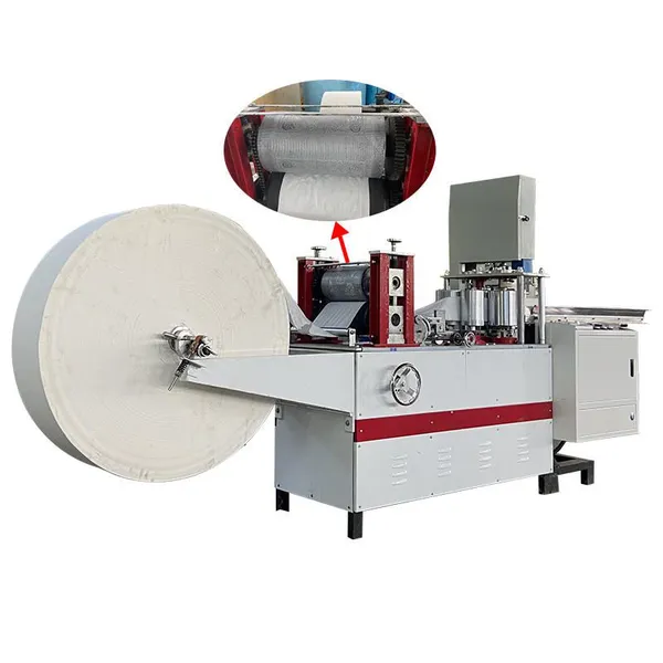 Máquina de tamaño pequeño para negocios familiares. Línea de producción de máquina para fabricar servilletas de papel totalmente automática